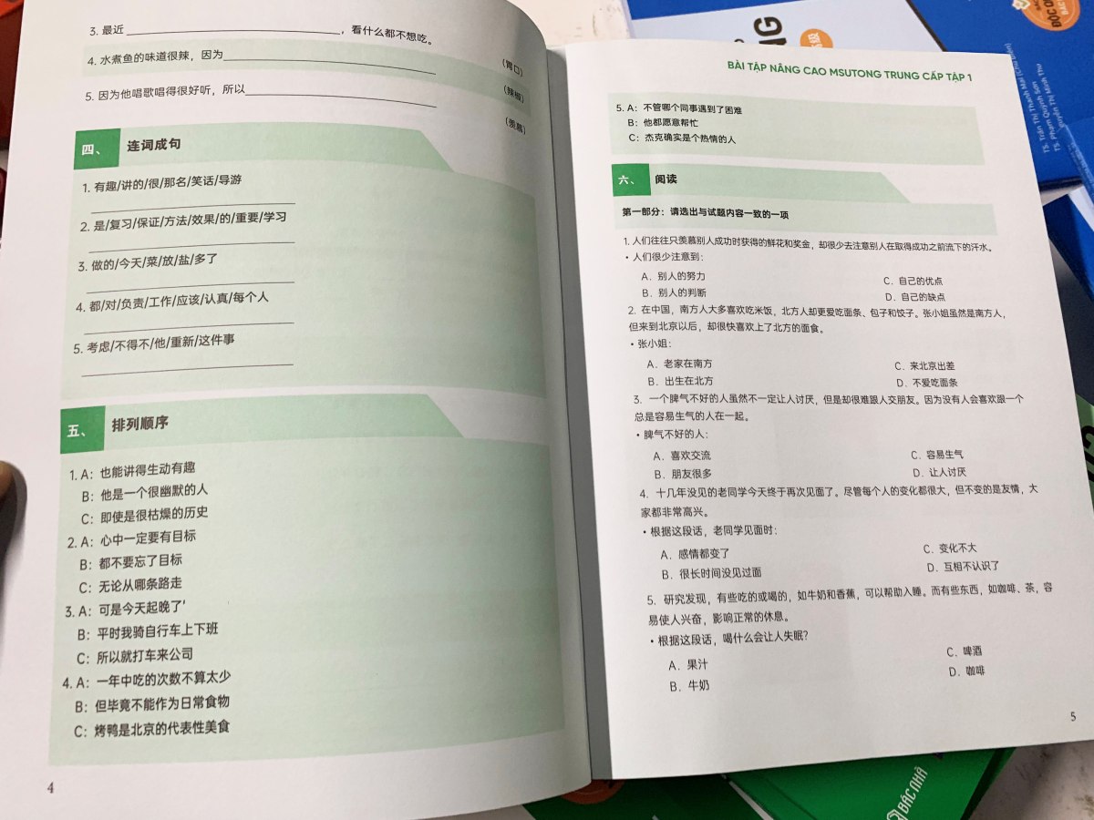 23881Bài tập nâng cao hán ngữ trung cấp 1