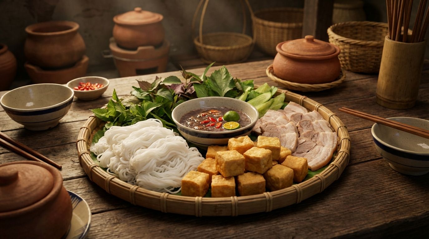 Giải đáp chi tiết: Bún đậu mắm tôm tiếng Trung là gì?