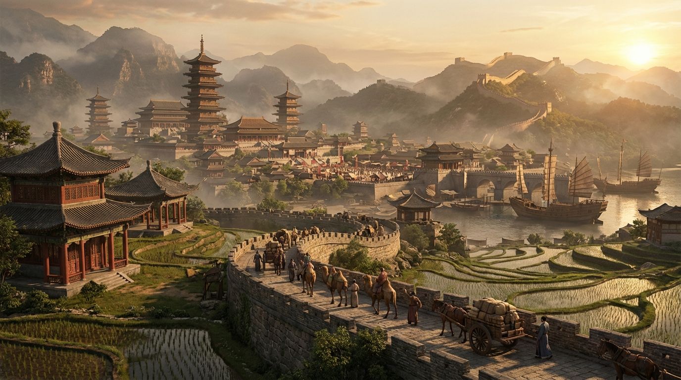 Thời kỳ đế quốc: Giai đoạn thống nhất và phát triển rực rỡ (221 TCN – 1912)